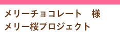 メリーチョコレート様メリー桜プロジェクト